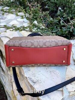 NWT Coach Colorblock Large Lillie Signature Satchel crossbody Handbag/Wallet