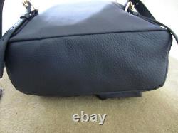 NWT Coach F58814 Nylon Turnlock Backpack Bookbag Travel Midnight Blue New $350