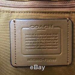 NWT Coach F59388 QBMP2 Metallic Dark Teal Large Derby Tote Leather $350 Retail