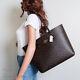Nwt Coach F76636 Town Tote Shoulder Bag In Signature Canvas Brown Black