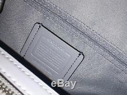 NWT Coach F80298 Signature Hallie Shoulder Bag Khaki / Pale Blue $398 Retail