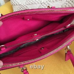 NWT Coach Large Crossgrain Christie Leather Carryall Satchel handbags $450