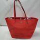 Nwt Coach Leather Large Street Tote Handbag Cardinal Red 57131e Msrp $325