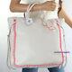 Nwt Coach Pebbled Leather Tall Tatum Tote Business Laptop Bag 35156 Neon Pink