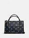 Nwt Coach Star Borough Shoulder Handbag Black/blue F 35875 $550