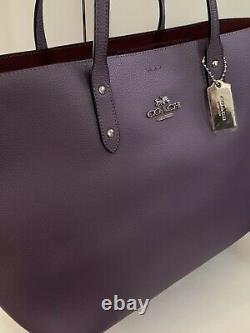 NWT Coach Town Tote Purse in Dusty Lavender withSilver Hardware! 72673 $398