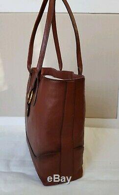 NWT FRYE Leather Ring Tote Bag Handbag Purse Cognac Brown Large DB320 $428