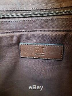 NWT FRYE Leather Ring Tote Bag Handbag Purse Cognac Brown Large DB320 $428