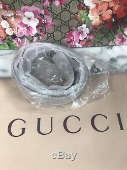 NWT GUCCI Floral Blooms GG Guccissima Supreme Pink Dry Rose Tote Bag