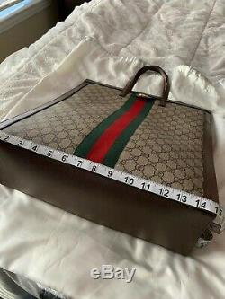 NWT GUCCI Ophidia LARGE Monogram Supreme Red & Green TOTE BAG