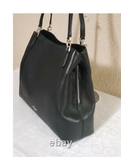 NWT Kate Spade Jackson Large Triple Compartment shoulder Bag satchel black