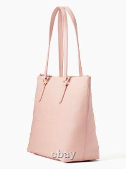 NWT Kate Spade Larchmont Ave Logo Penny Pink Leather Large Tote WKRU5619 $399
