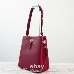 NWT Kate Spade Marti Large Leather Bucket Bag Shoulder Bag in Blackberry