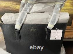 NWT, Kate Spade Perry Laptop Tote, Saffiano Leather, Black