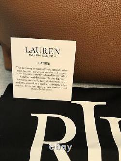 NWT! Lauren Ralph Lauren Large Hand Shoulder Bag Spring D1 Lauren Tan