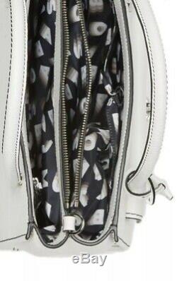 NWT Marc Jacobs Lock That Leather Tote Bag White silver