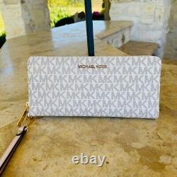 NWT Michael Kors Kenly Large NS Tote Signature+ Large Continental Wallet