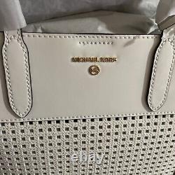 NWT Michael Kors Sinclair Large Perforated Leather Tote Bag & Removable Pouch