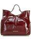 Nwt New Michael Kors Handbag Devon Large Shoulder Tote Purse Oxblood Leather