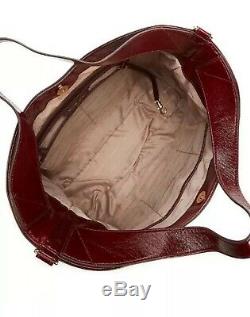 NWT New Michael Kors Handbag Devon Large Shoulder Tote Purse Oxblood Leather