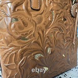 NWT Patricia Nash Leather Cutout Adeline Tote In Cognac
