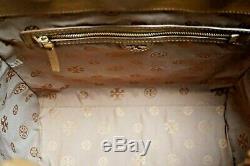 NWT TORY BURCH CARTER Brooke NORTH/SOUTH Tote Bag In CLASSIC TAN Smooth Leather