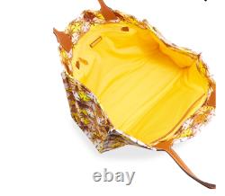 NWT TORY BURCH ELLA Floral Printed Nylon Logo Tote Shopper Bag In Multicolor