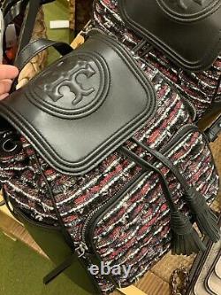 NWT TORY BURCH Fleming Tweed Large Backpack Retail Bag Limited Edition MSRP $598
