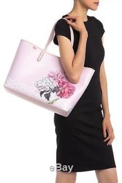 NWT Ted Baker London Payten Palace Gardens Canvas Shopper Pink Tote & Wristlet
