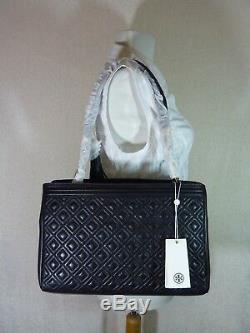 NWT Tory Burch Black Fleming Open Shoulder Tote $550