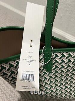NWT Tory Burch Large Canvas T ZAG Tote Bag -$399