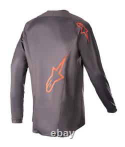 New Alpinestars 2023 Fluid Lurv Race Kit Suit Magnet Grey Neon Red Motocross MX