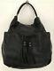New Anya Hindmarsh Large Black Leather Hobo Shoulder Bag Dustbag Rrp Over £1000