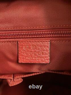 New Authentic Gucci Nylon Red Backpack GG Guccissima Large