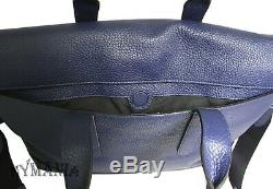 New COACH F75757 Men's HAMILTON Brief Case Bag Pebbled Leather Cadet $450 NWT