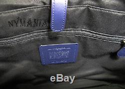 New COACH F75757 Men's HAMILTON Brief Case Bag Pebbled Leather Cadet $450 NWT