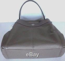 New Coach 27593 Lexy Pebble Leather Shoulder Bag handbag Fog with Silver