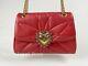 New Dolce & Gabbana Devotion Large Red Leather Heart Bag Handbag Purse