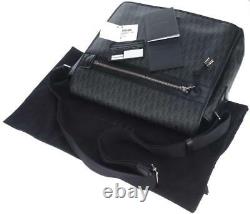 New Dior Homme Men's Monogram CD Black Leather Messenger Shoulder Bag