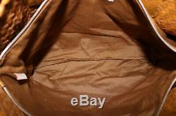 New Dooney & Bourke Woven Tan Brown Leather Shopper Tote Very Large