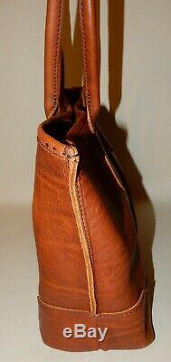 New Frye Leather Cara Tote Handbag Cognac