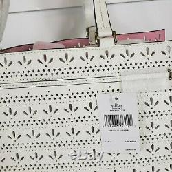 New Kate Spade Handbag Hayes Perf Large Tote White pink Bag WKRU5872 WAS 459$