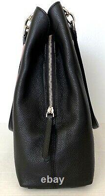 New Kate Spade Jackson Large Triple compartment Shoulder bag Leather Black