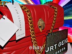 New Large Kurt Geiger Kensington Red Leather Multi-way Crossbody Bag?