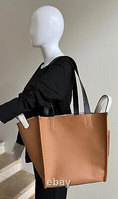 New PROENZA SCHOULER WHITE LABEL Mercer Large Leather Tote Handbag, Colorblock
