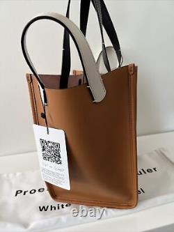 New PROENZA SCHOULER WHITE LABEL Mercer Large Leather Tote Handbag, Colorblock