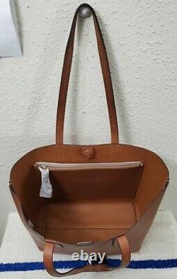 New Polo Ralph Lauren Brown Leather Women's Large Tote Bag