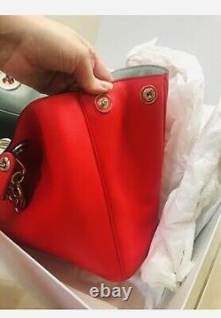 New Rare Christian Dior Large DIORISSIMO 2Way Fuchsia Shoulder Bag Handbag