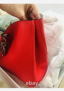 New Rare Christian Dior Large DIORISSIMO 2Way Fuchsia Shoulder Bag Handbag