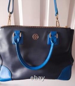 New Tory Burch Navy Blue Large Tote Bag